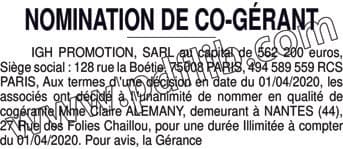 Contenu publication
