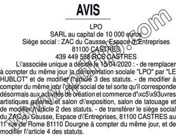 Contenu publication