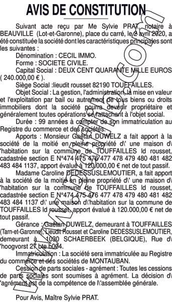 Contenu publication