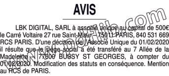 Contenu publication
