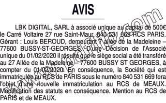 Contenu publication