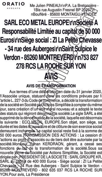 Contenu publication