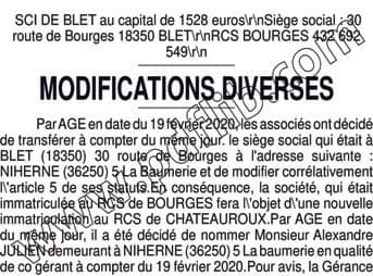 Contenu publication