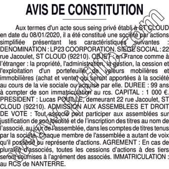 Contenu publication