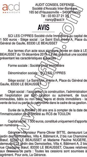 Contenu publication