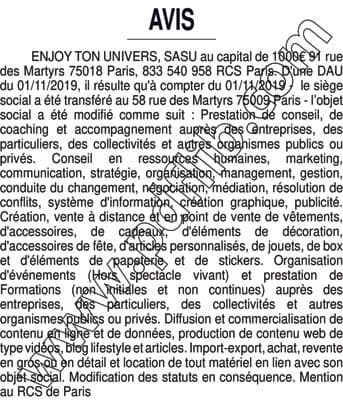 Contenu publication