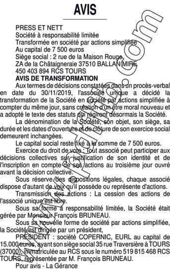 Contenu publication