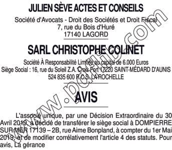 Contenu publication