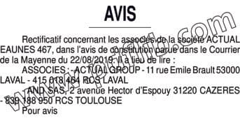 Contenu publication