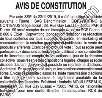 Contenu publication