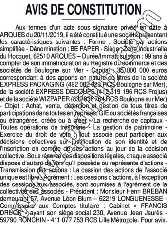 Contenu publication