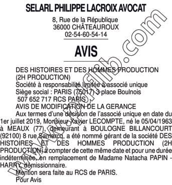 Contenu publication
