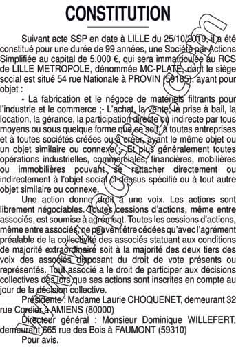 Contenu publication