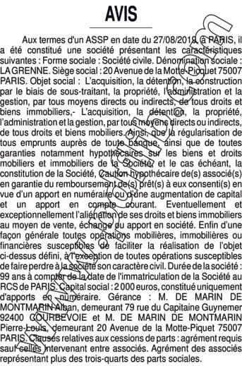 Contenu publication
