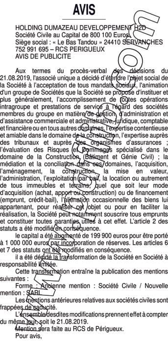 Contenu publication