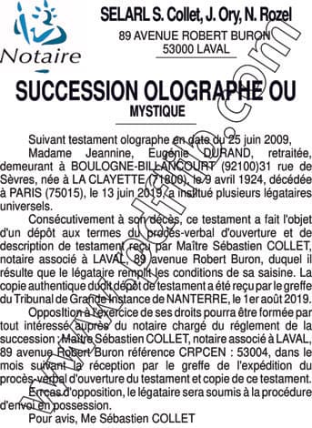 Contenu publication