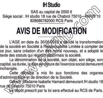 Contenu publication