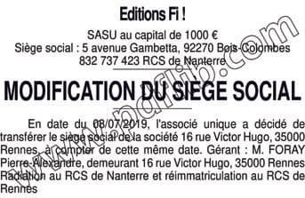 Contenu publication