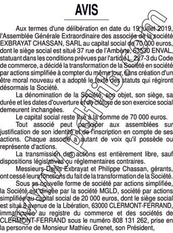 Contenu publication