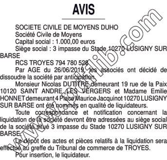 Contenu publication
