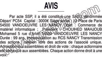Contenu publication