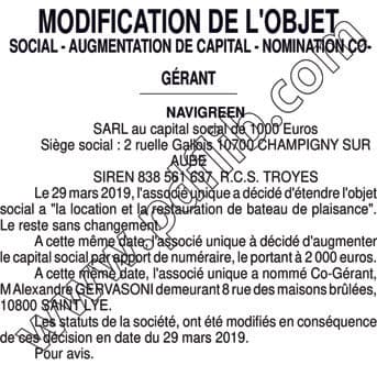 Contenu publication