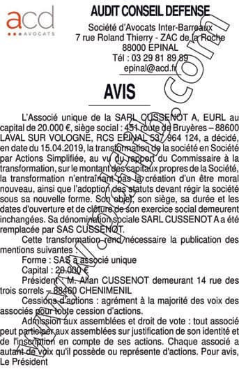 Contenu publication