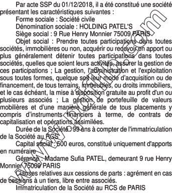 Contenu publication