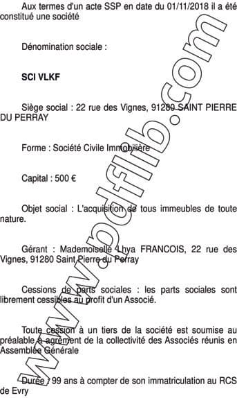 Contenu publication