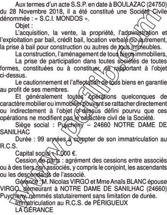 Contenu publication