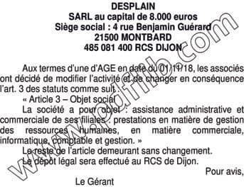 Contenu publication