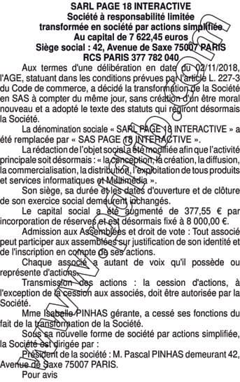 Contenu publication