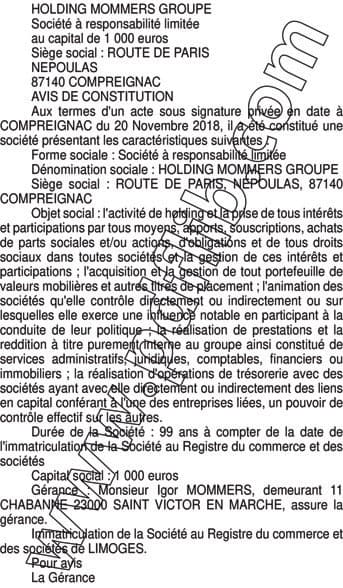 Contenu publication
