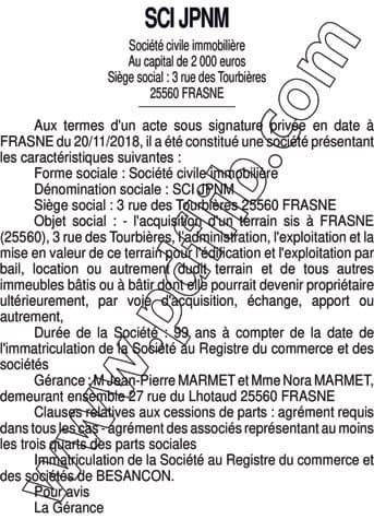 Contenu publication