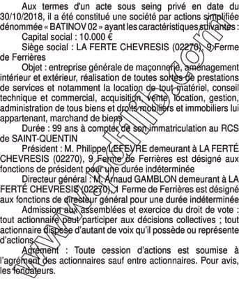 Contenu publication