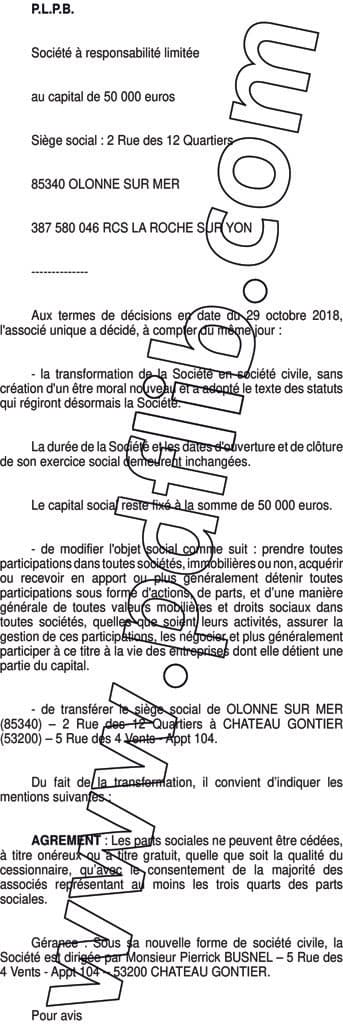 Contenu publication
