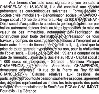 Contenu publication