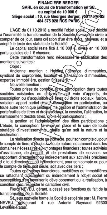 Contenu publication