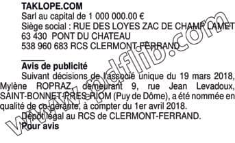 Contenu publication
