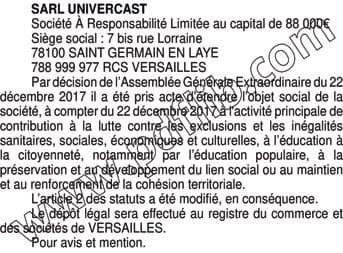 Contenu publication