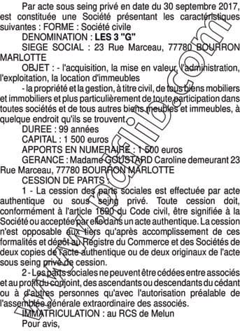 Contenu publication