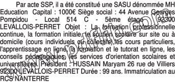 Contenu publication