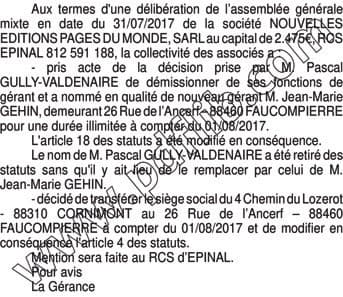 Contenu publication