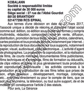 Contenu publication