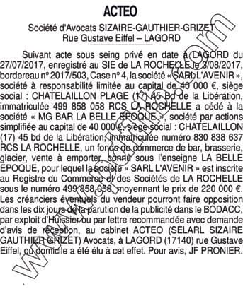 Contenu publication