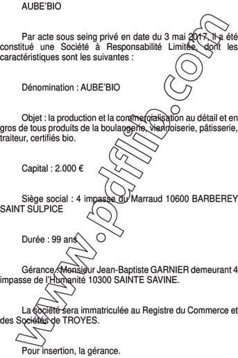 Contenu publication