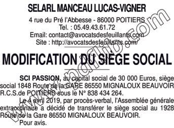 Contenu publication