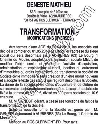 Contenu publication