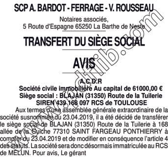 Contenu publication