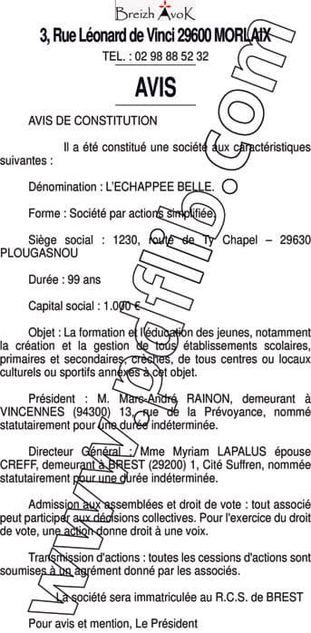 Contenu publication
